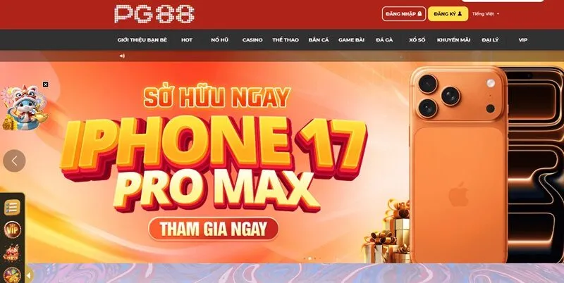 PG88 là một trong những nhà cái trực tuyến uy tín và có tốc độ tăng trưởng mạnh mẽ