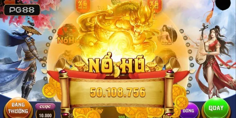 Giao diện bắt mắt của các dòng Slot PG88 jackpot lớn với đồ họa 3D sống động