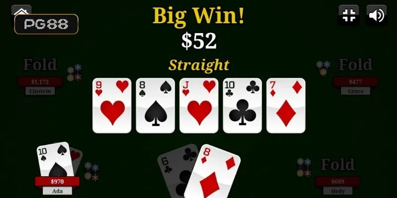 Mẹo hay để giành chiến thắng khi chơi Poker PG88 trực tuyến