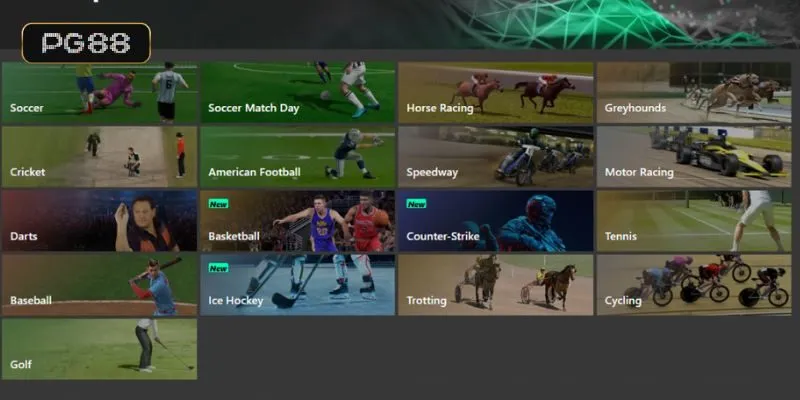 Thể thao ảo PG88 (virtual sports) với sức hút khó cưỡng